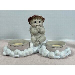 Dreamsicles Cherub Votive Holder ( Light My Way) Double Votive Candle Holder.